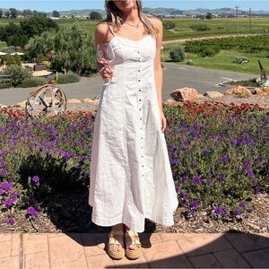 Free People Denim Maxi Dress